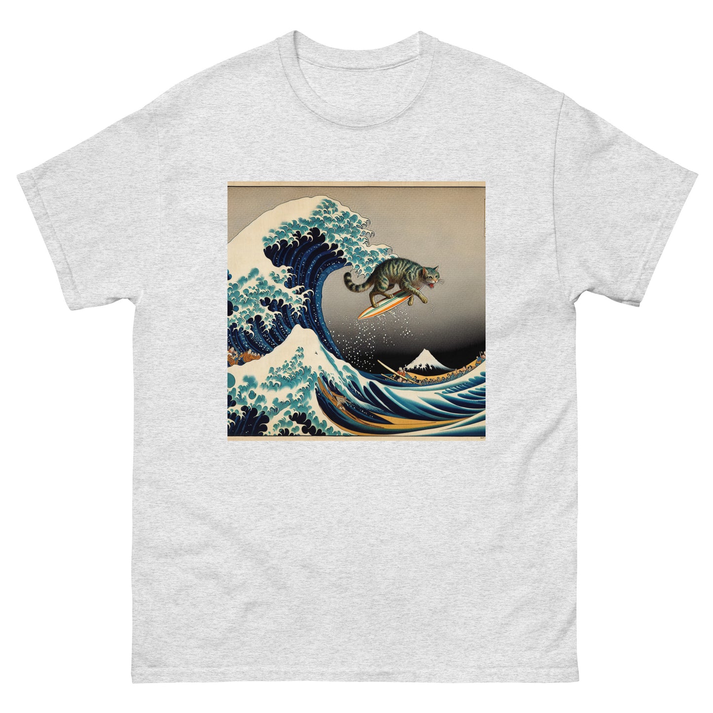 Surf Cat Unisex Meme T-shirt