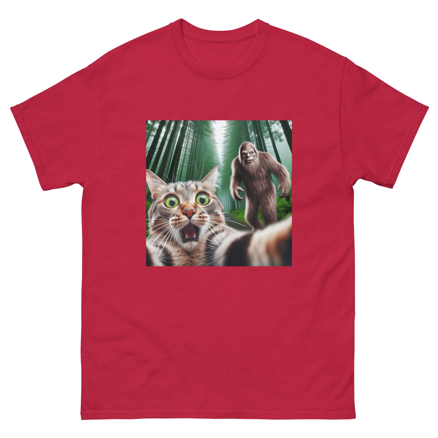 Bigfoot Cat Unisex Meme T-Shirt