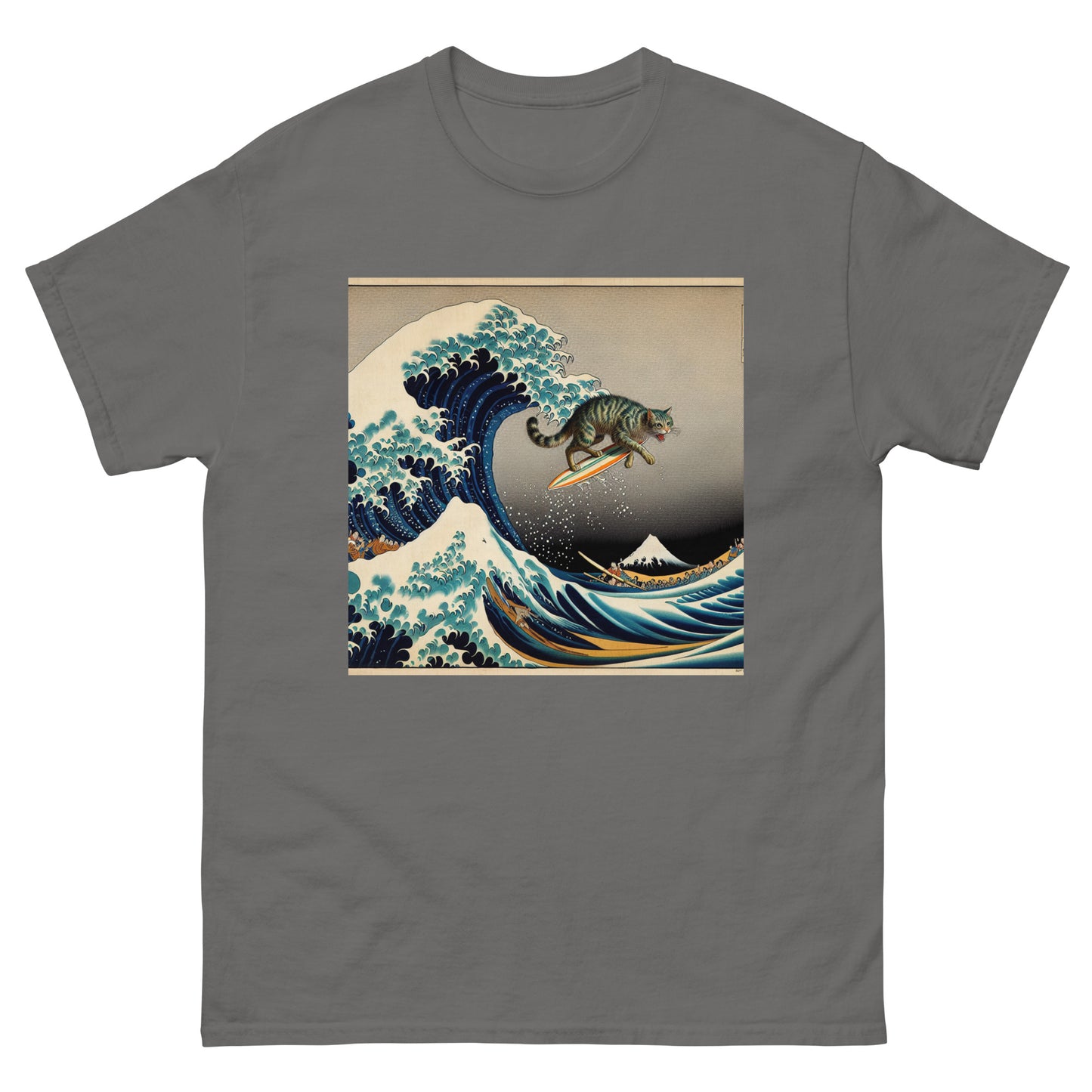 Surf Cat Unisex Meme T-shirt