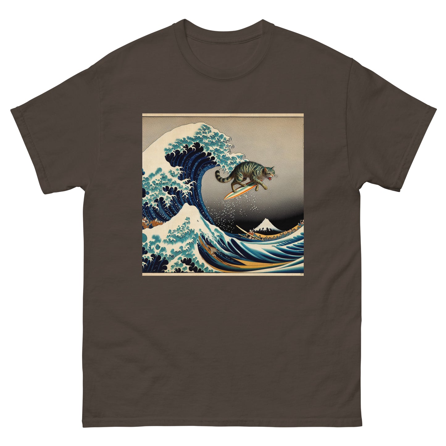 Surf Cat Unisex Meme T-shirt