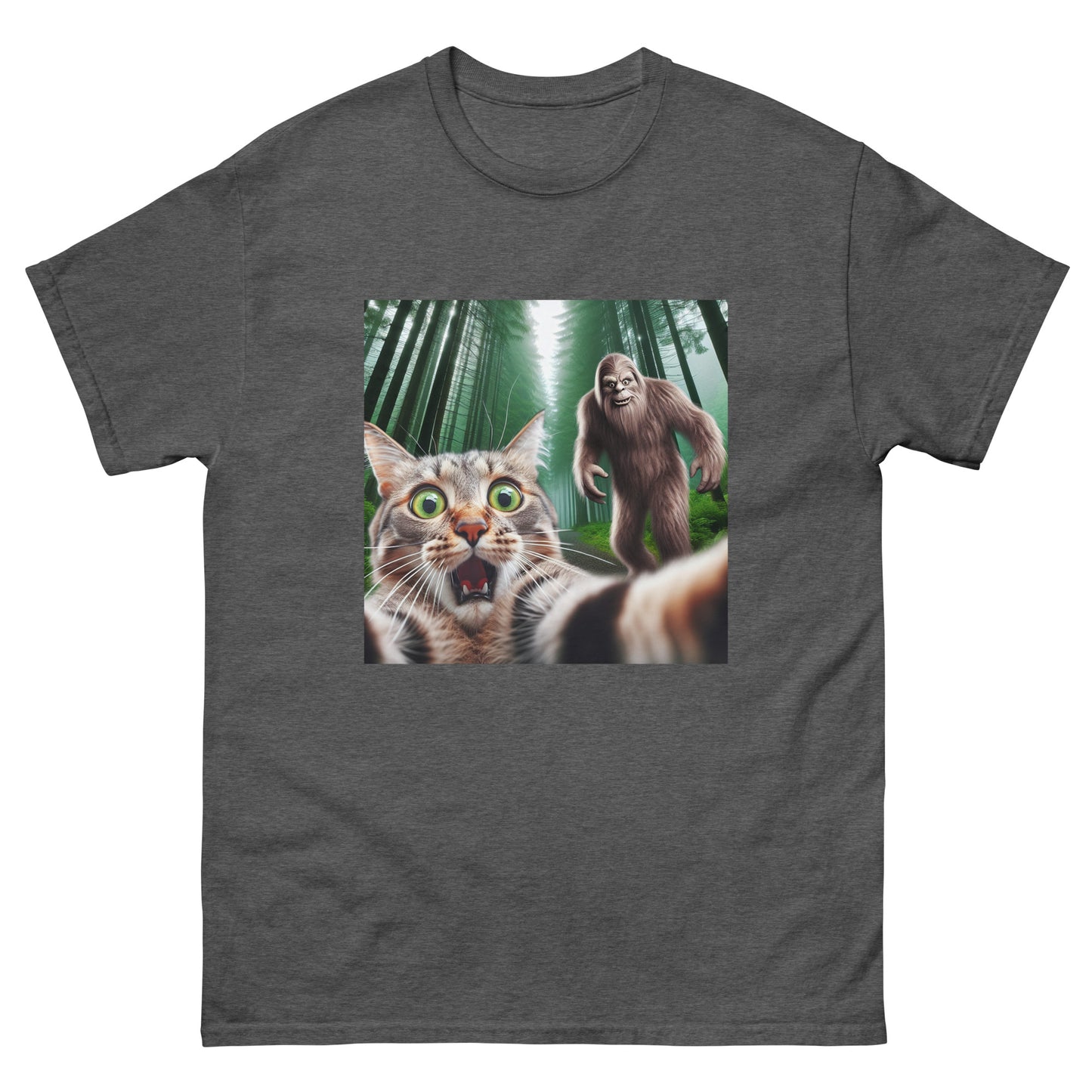 Bigfoot Cat Unisex Meme T-Shirt