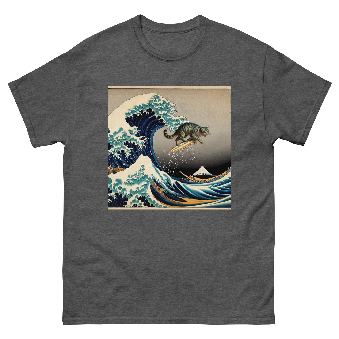 Surf Cat Unisex Meme T-shirt