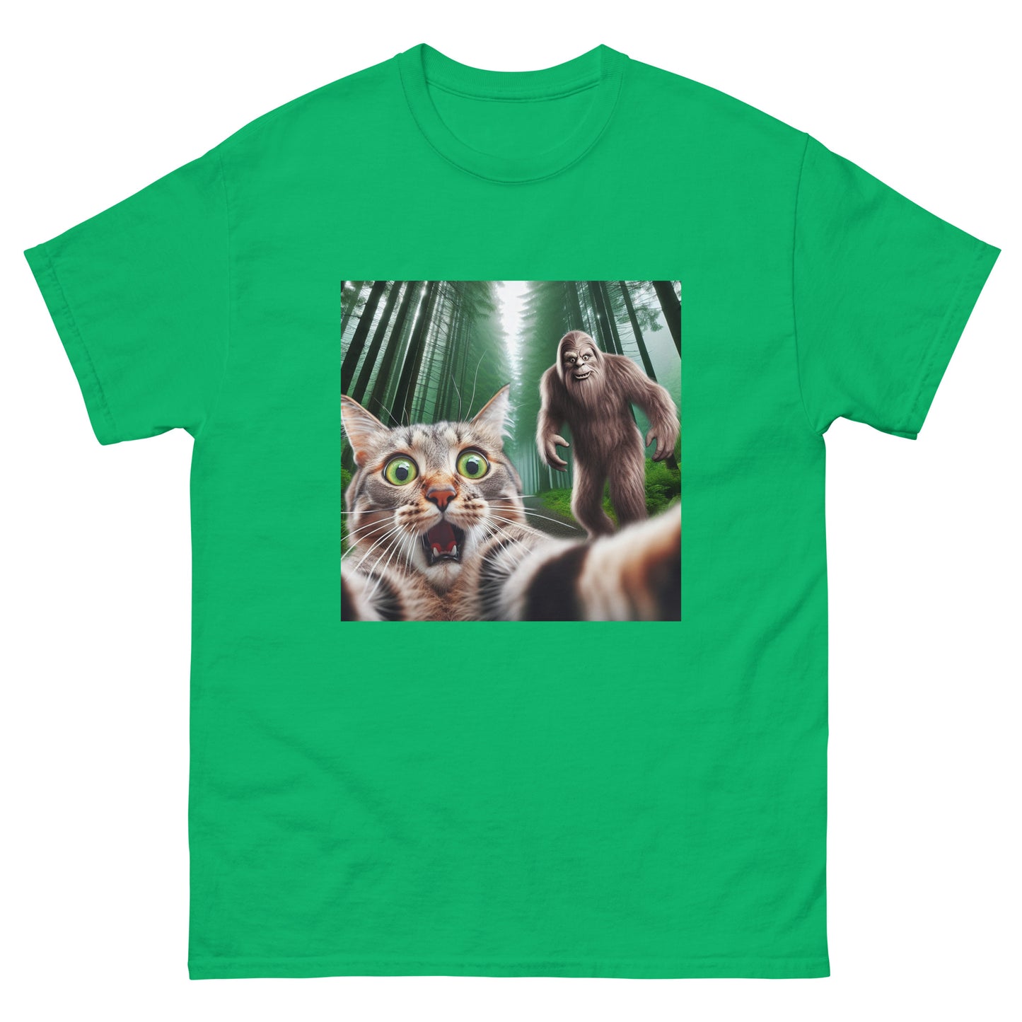 Bigfoot Cat Unisex Meme T-Shirt