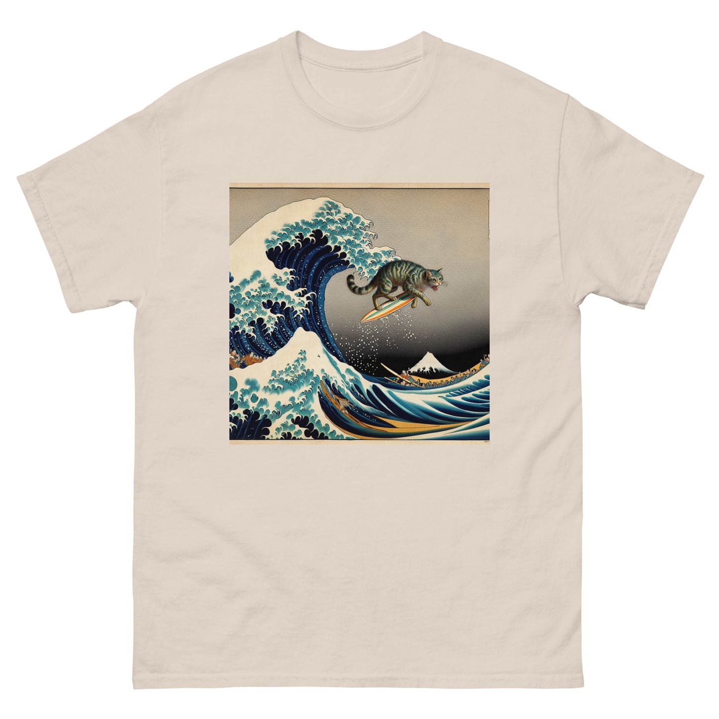 Surf Cat Unisex Meme T-shirt