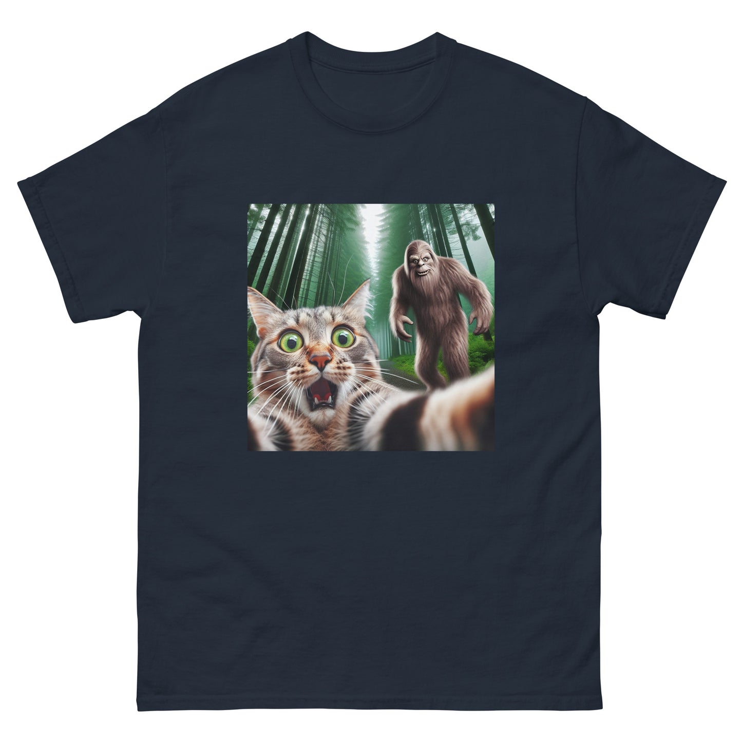 Bigfoot Cat Unisex Meme T-Shirt