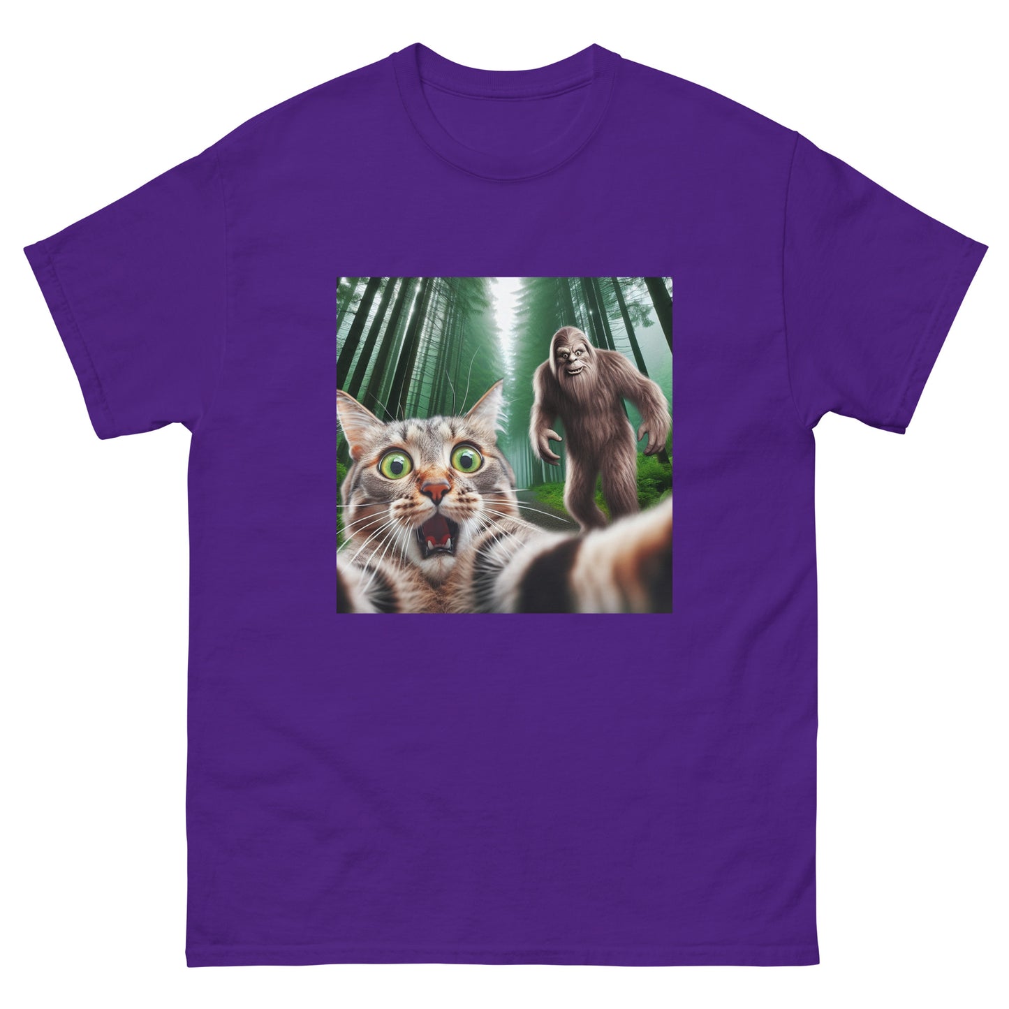 Bigfoot Cat Unisex Meme T-Shirt