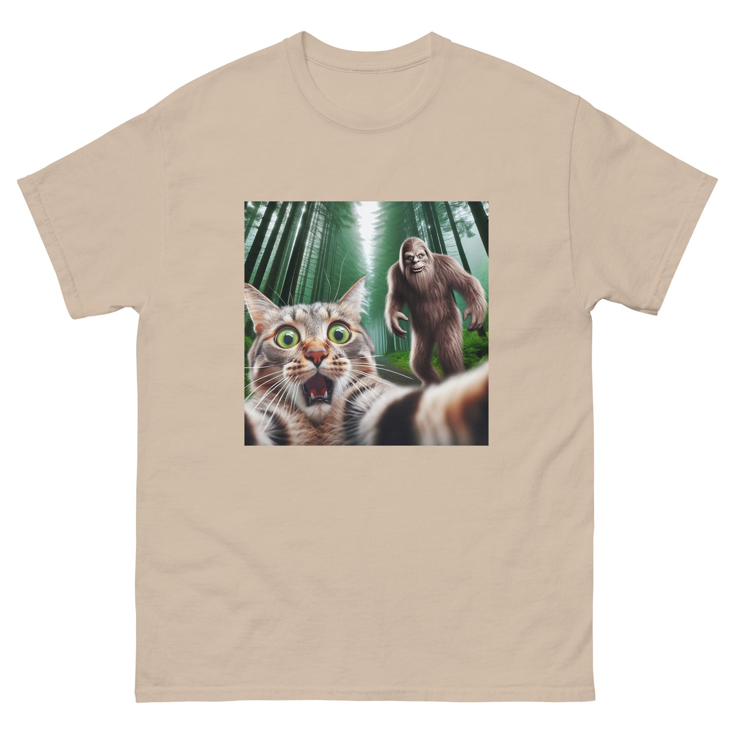 Bigfoot Cat Unisex Meme T-Shirt