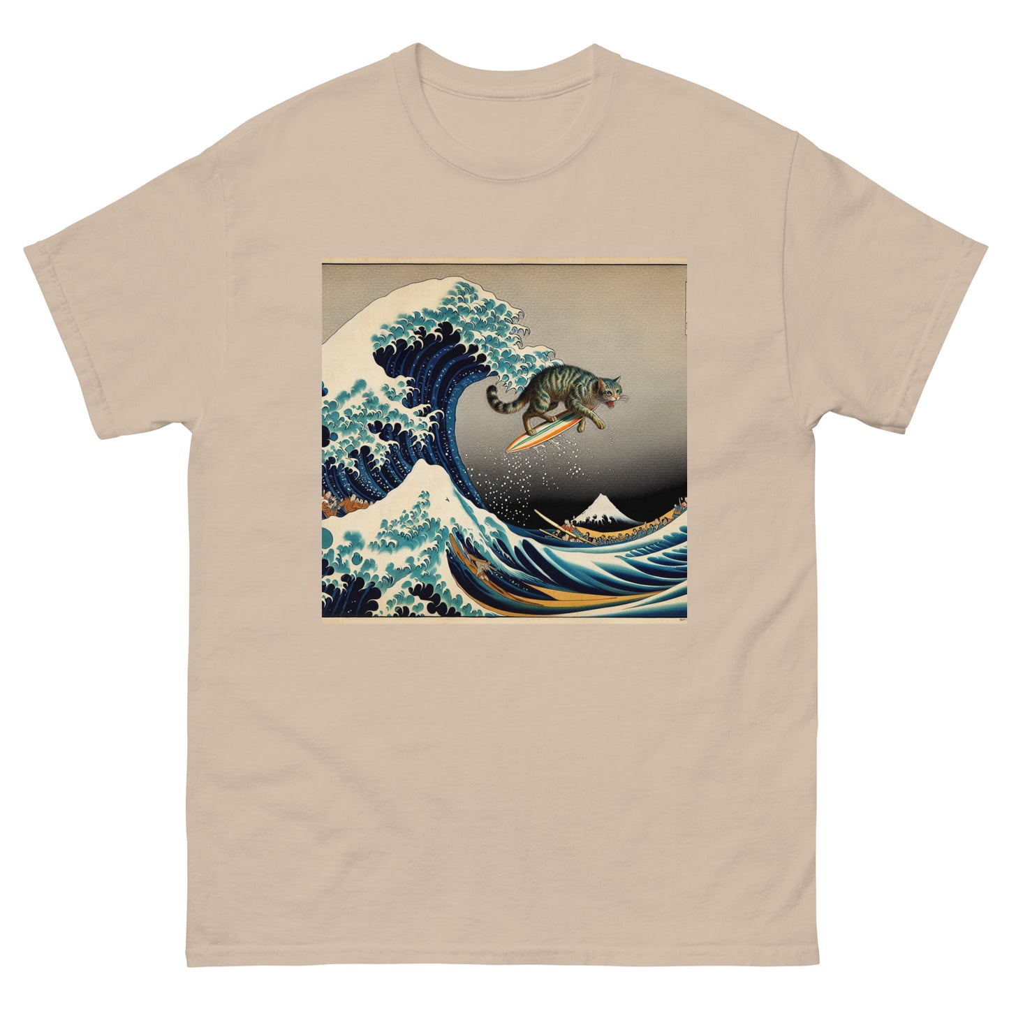 Surf Cat Unisex Meme T-shirt