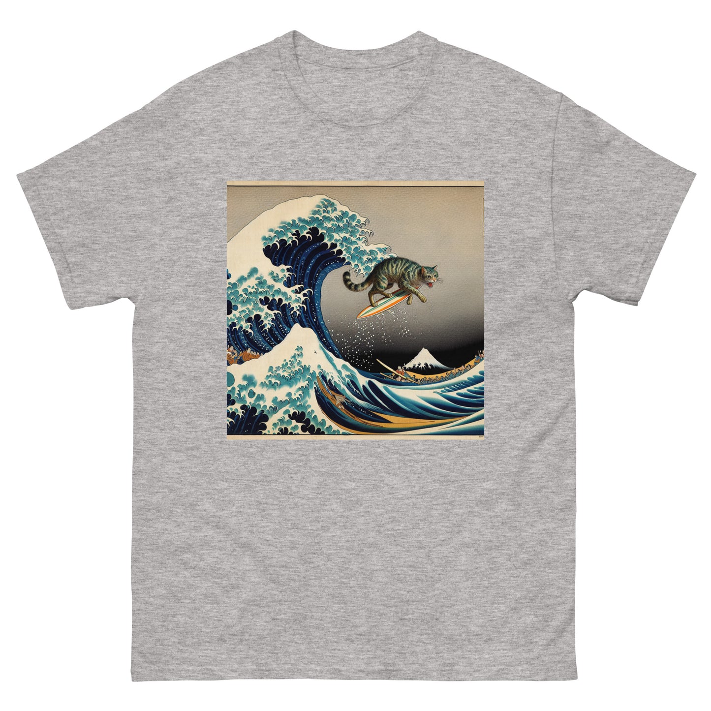 Surf Cat Unisex Meme T-shirt