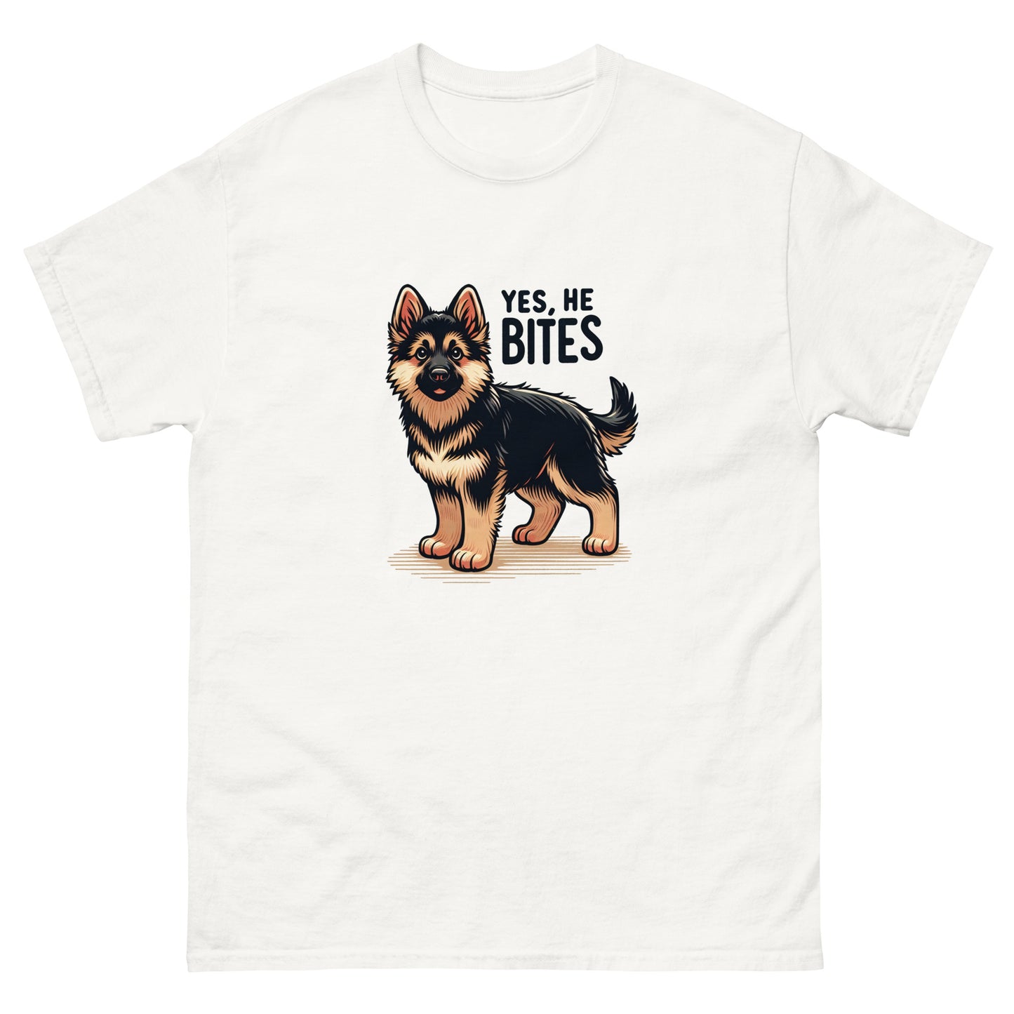 He Bites Unisex Meme T-shirt