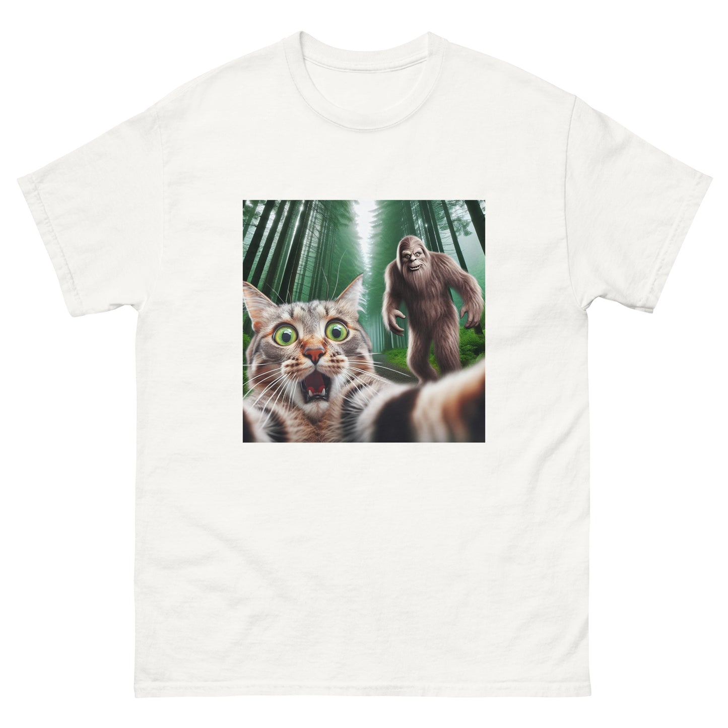 Bigfoot Cat Unisex Meme T-Shirt