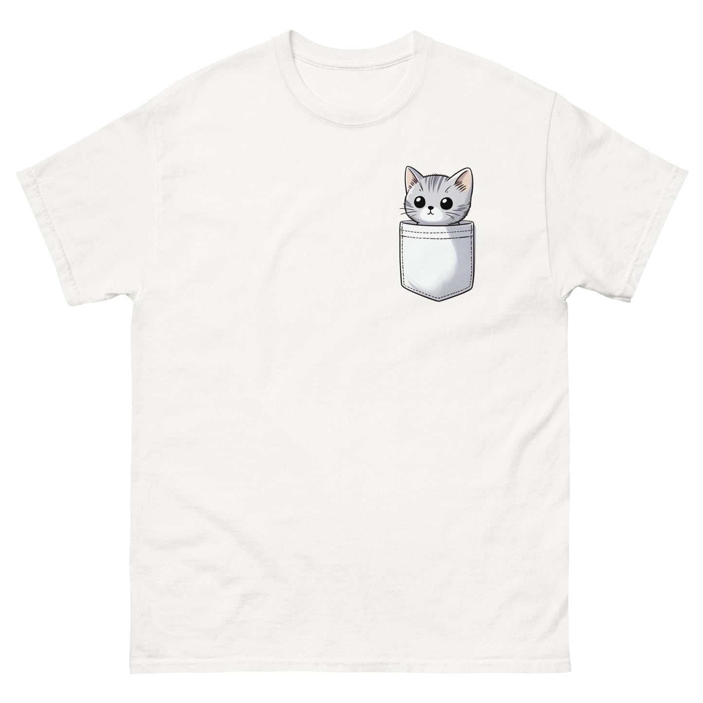 Pocket Cat Unisex Meme T-shirt